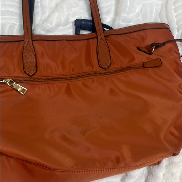 Orange and Blue Tote Bag reversible - Picture 4 of 6